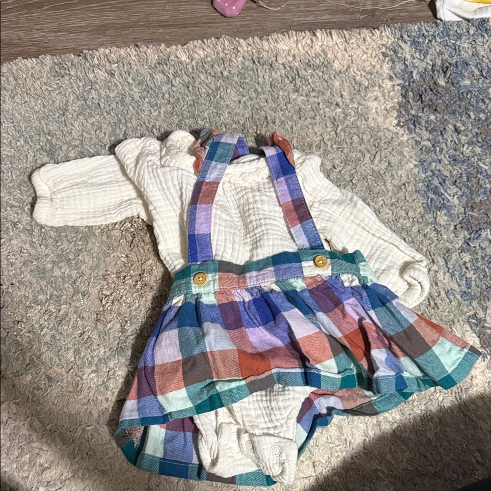 Cat & Jack White and Multicolor Kids Matching Set